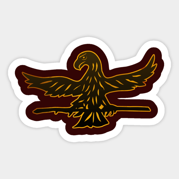 Ostia's Eagle Sticker by Mosaicblues